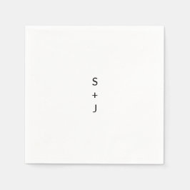 Modern Bröllop Pappersservett