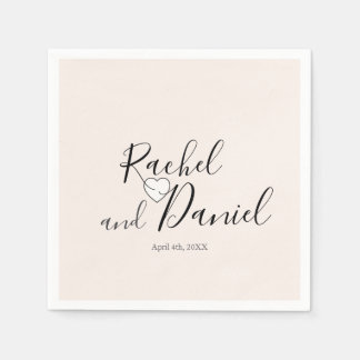 Modern Bröllop Pappersservett
