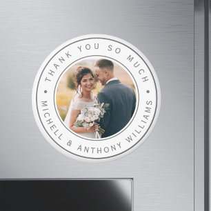 Modern Bröllop Photo Tack Magnet