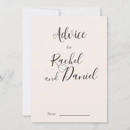 Modern Bröllop Rådkort