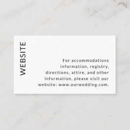 Modern Bröllop Small-höljeskort Visitkort