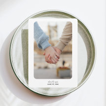 Modern Bröllop | SPARA DATUM | Svartvit