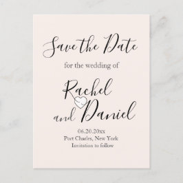 Modern Bröllop spara datum Vykort