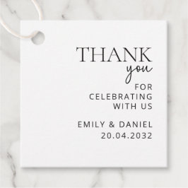 Modern bröllop Tack Gåvor Etiketter