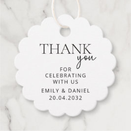 Modern bröllop Tack Gåvor Etiketter