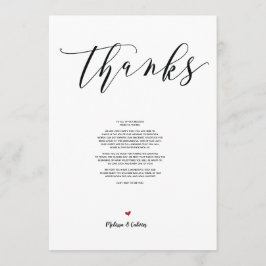 Modern Bröllop tackkort Inbjudningar