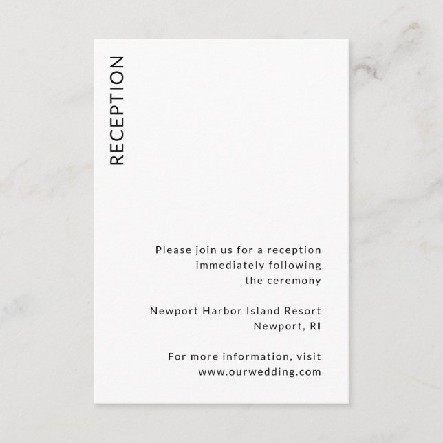 Modern Bröllop Tilläggskort (Framsida)