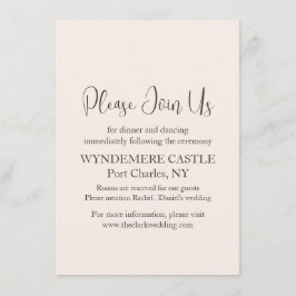 Modern Bröllop Tilläggskort