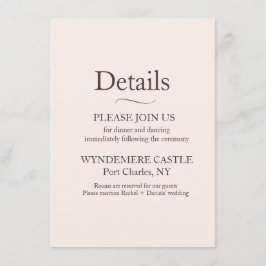 Modern Bröllop Tilläggskort