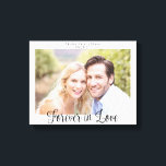 Modern Bröllop Typography Forever i Kärlek Photo Canvastryck<br><div class="desc">Modern Bröllop Typography Forever i Kärlek Photo Kanvastryck. Kom ihåg din bröllop, årsdag eller speciella dag i åratal till kom med den här arbetsytan som anpassats med din bild och vår elegant. Enkel att anpassa med text, typsnitt och färg. Skapat av Zazzle pro designer BK Thompson © exklusivt för Cedar...</div>