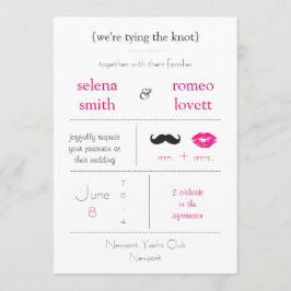 Modern bröllopinbjudan inbjudningar