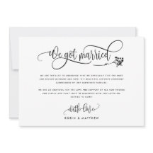 Modern Bröllopsaviad / Elopementkungörelse