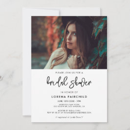 Modern bröllopsfest foto inbjudningar