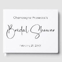 Modern Bröllopsfest Gästbok