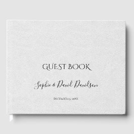 Modern Bröllopsfixaren för minimal handskrift Gästböcker
