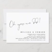 Modern Bröllopsflykt, Ja, det gjorde vi