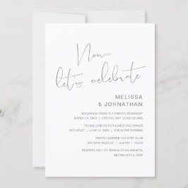 Modern Bröllopsflykt, Nu Låter Vi Fira Invi Inbjudningar