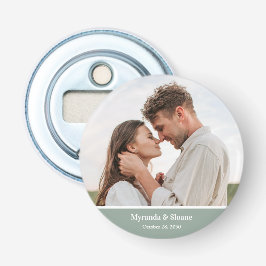 Modern Bröllopsfoto Flasköppnare