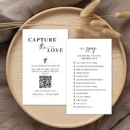 Modern Bröllopsfotografering Fånga Kärleken Qr Kod Tilläggskort