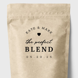 Modern Bröllopsgåva - The Perfect Blend kaffe Självfärgande Stämpel