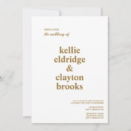 Modern bröllopsinbjudan av typen bröllop inbjudningar