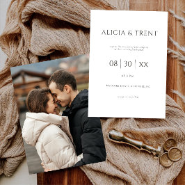 Modern Bröllopsinbjudan för Herrgård | Elegant Min Inbjudningar