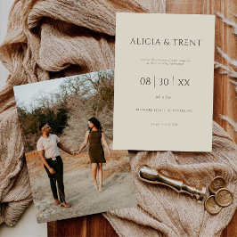 Modern Bröllopsinbjudan för Herrgård | Elegant Min Inbjudningar