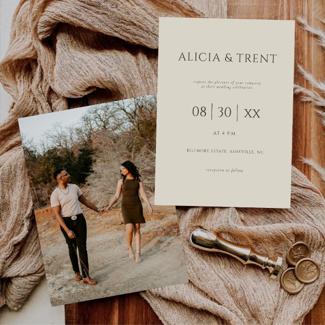 Modern Bröllopsinbjudan för Herrgård | Elegant Min Inbjudningar (Skapare uppladdad)