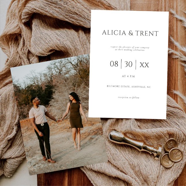 Modern Bröllopsinbjudan för Herrgård | Elegant Min Inbjudningar (Skapare uppladdad)