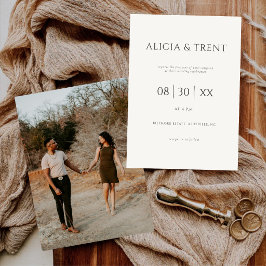 Modern Bröllopsinbjudan för Herrgård | Elegant Min Inbjudningar