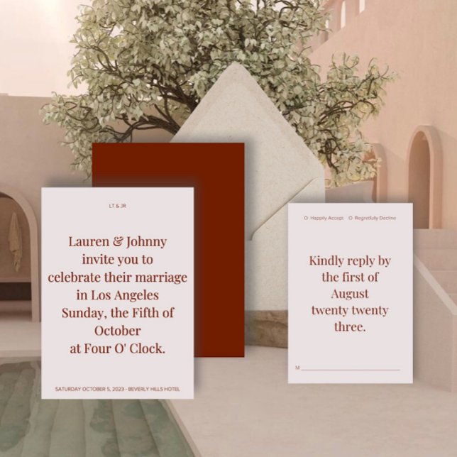 Modern bröllopsinbjudan II Inbjudningar (Skapare uppladdad)