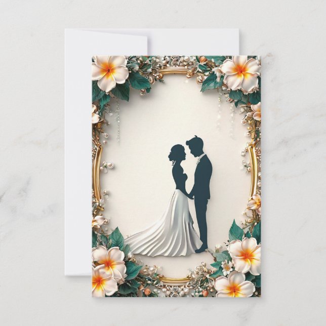 Modern bröllopsinbjudan inbjudningar (Framsida)