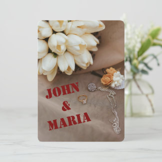 Modern Bröllopsinbjudan | Redigerbar Design Inbjudningar
