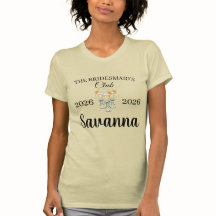 Modern Bröllopsklockor Brudtids-T-Shirt