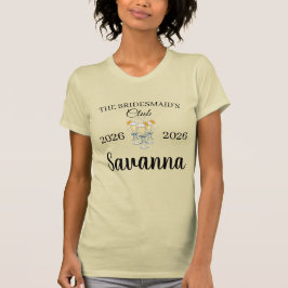Modern Bröllopsklockor Brudtids-T-Shirt T Shirt