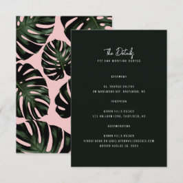 Modern bröllopskort för destinationer inbjudningar