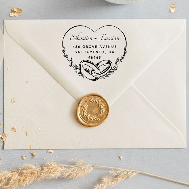 Modern Bröllopsskrift Självfärgande Stämpel (Skapare uppladdad)