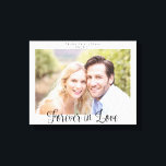 Modern Bröllopstypografi Alltid Förälskad Foto Canvastryck<br><div class="desc">Modern Bröllopstypografi För evigt i kärlek Foto på Canvastryck. Minns din bröllpsdag, årsdag eller speciella dag i flera år med denna canvas som är anpassad med ditt foto och vår eleganta typografi. Lätt att anpassa med text, teckensnitt och färger. Skapad av Zazzle pro-designer BK Thompson © exklusivt för Cedar and...</div>