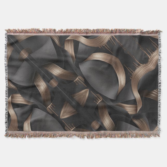 Modern Bronze Flow Luxury Masculine Accent Filt (Framsidan)