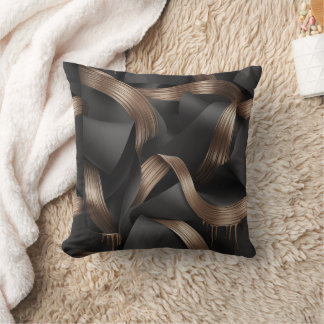 Modern Bronze Flow Luxury Masculine Accent Kudde