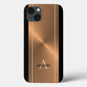 Modern Bronze Metallic Black Personlig Manar