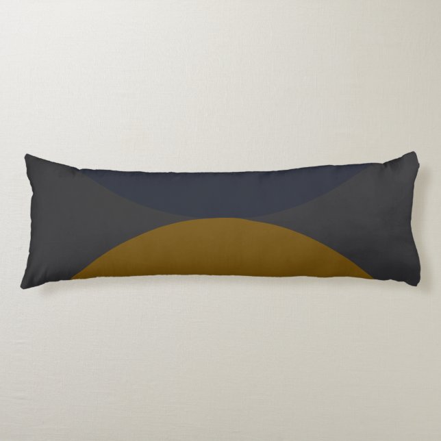 Modern Bronze Mustard Thunder i mitten av århundra Kroppskudde (Framsidan)