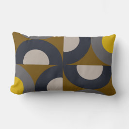 Modern Bronze Mustard Thunder i mitten av århundra Lumbarkudde