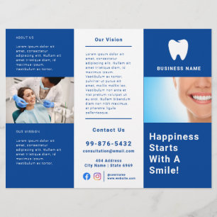 Modern broschyr Dentis Logotyp Photo Business