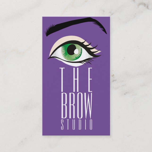 Modern Brow Studio Beauty Salon Visitkort (Framsida)