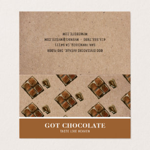 Modern Brown Chocolate-Professionell Card Visitkort