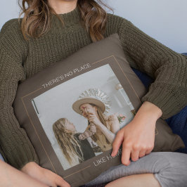 Modern Brown | Familjefoto | Hem-gåva Kudde