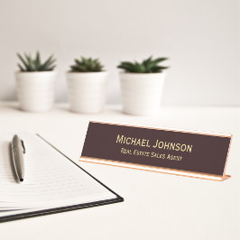 Modern Brown Guld Professionell Business Office