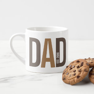 Modern Brown Personlig Pappa, etablerad Espressomugg