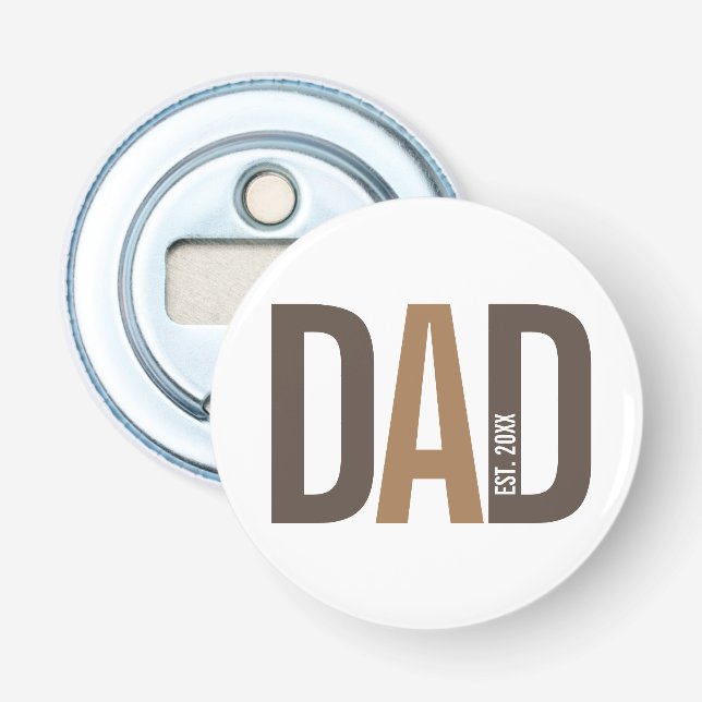 Modern Brown Personlig Pappa, etablerad Flasköppnare (Framsidan)